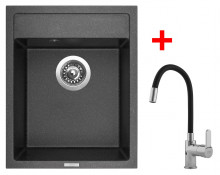 Sinks CLASSIC 400 Granblack + Flexia 